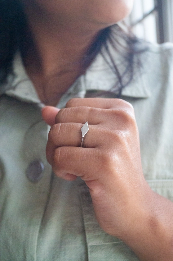 Simplicity Geometric Sterling Silver Ring