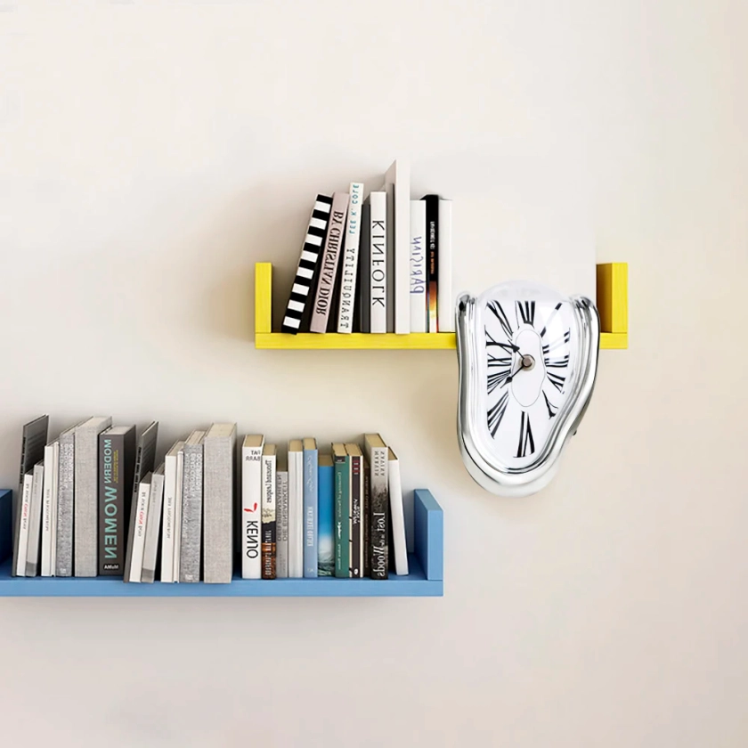 Horloge Murale Surréaliste de Style Salvador Dali, Décoration de Maison, Cadeau Créatif, Déformé, Nouveauté