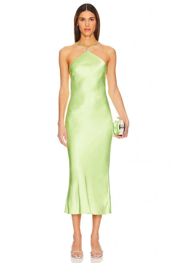 Lovers and Friends Adriana Midi Dress in Lime Green | REVOLVE