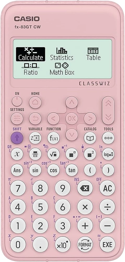 New Casio FX-83GTCW Pink Scientific Calculator : Amazon.co.uk: Stationery & Office Supplies