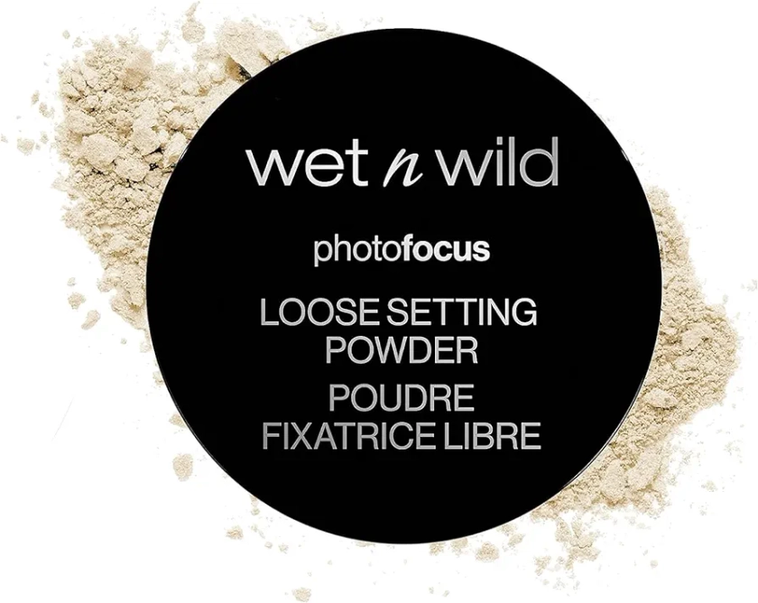 Wet n Wild Photo Focus Loose Setting Powder, Silky Weightless Setting Powder to Set, Mattify, Absorb Oil and Bake, Soft-Focus Effect, Translucent Shade, 20g