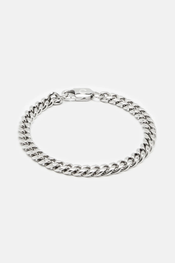 5mm Miami Cuban Bracelet - White Gold