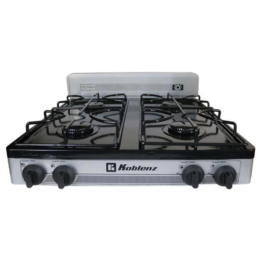 4 Burner Outdoor Stove, Silver