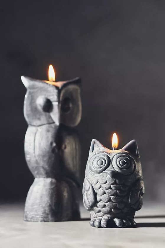 Owl Shaped Wax Candle