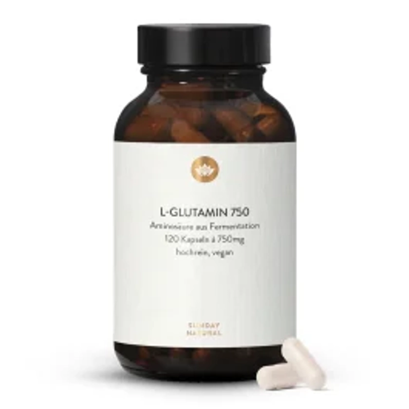 L-glutamine 750 en gélules, issue de la fermentation, vegan