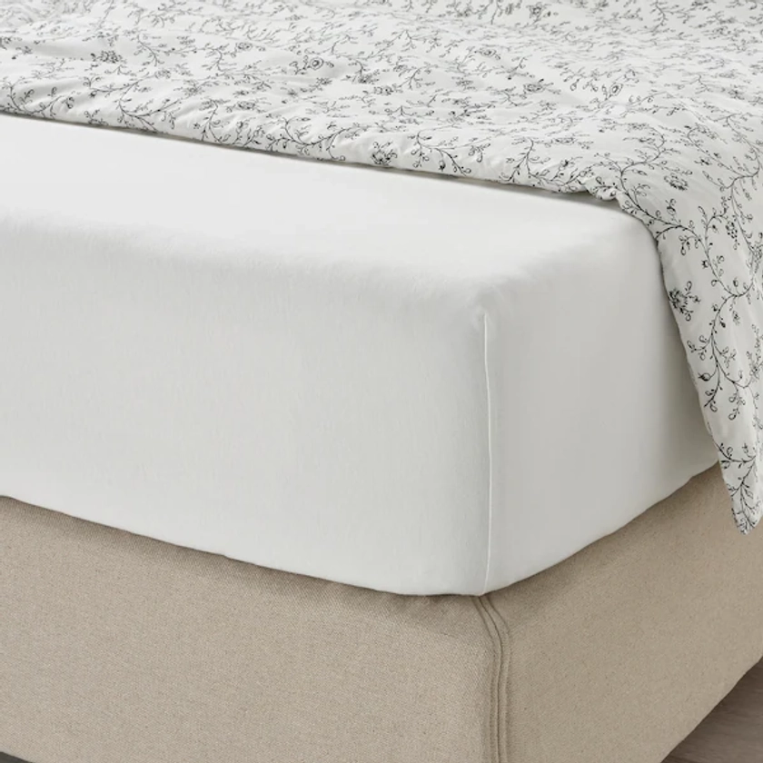 VÅRVIAL drap housse, blanc, 90x200 cm - IKEA