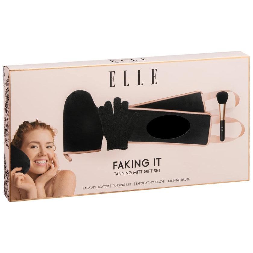 ELLE Faking It Tanning Mitt Set