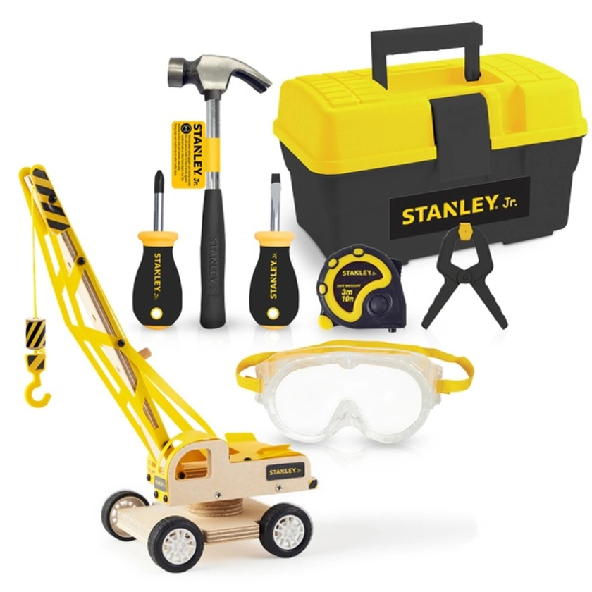 Stanley Jr. Crane & Toolbox Set | Smyths Toys UK