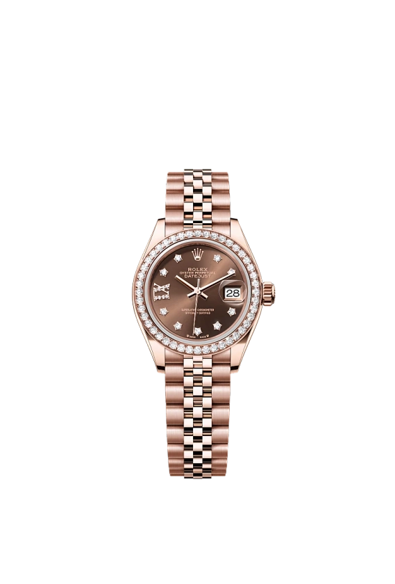 Rolex Lady-Datejust watch: 18 ct Everose gold - m279135rbr-0002