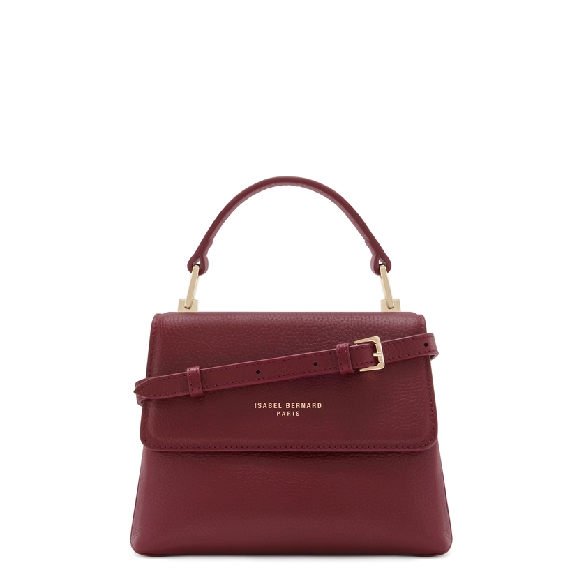 Isabel Bernard - bordeaux red calfskin leather handbag IB21121