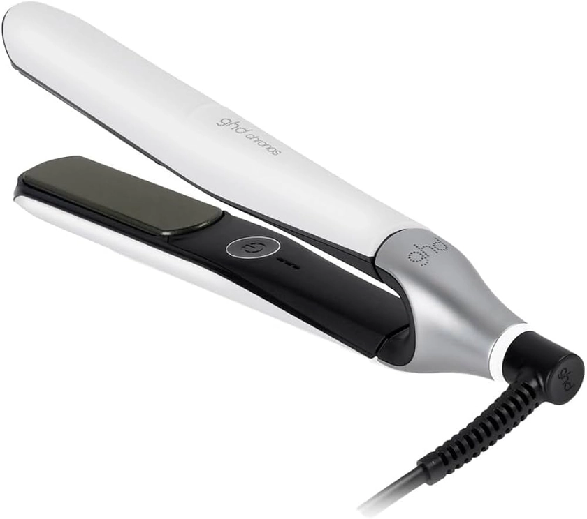 GHD - Styler Chronos - Lisseur Cheveux (Blanc) - Tous Types Cheveux - Coiffage 3X Plus Rapide