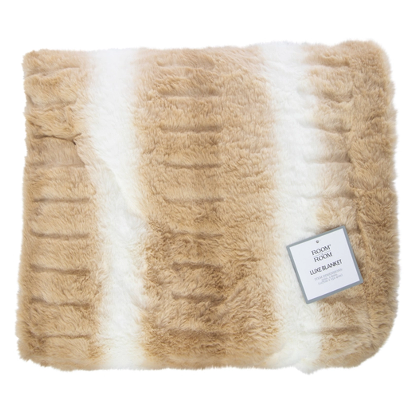 Faux Fur Luxe Blanket 50in X 60in