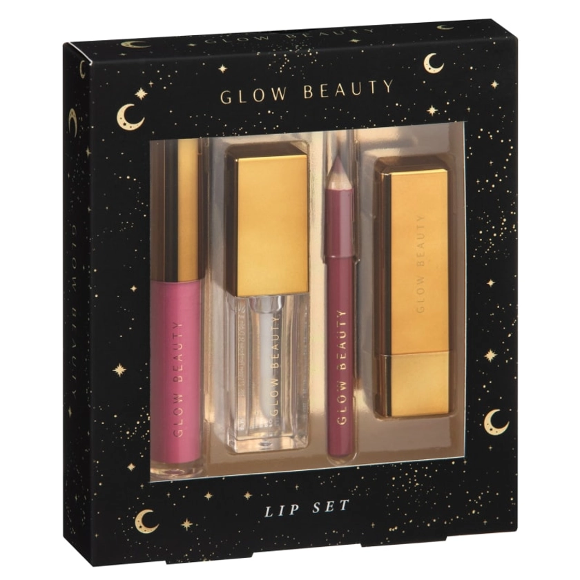 Glow Beauty Lip Set 4pc - Nude