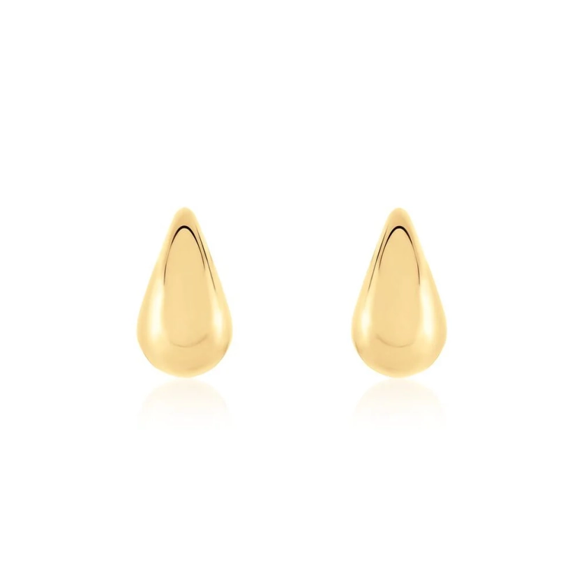 Boucles D'oreilles Puces Xenia Acier Jaune