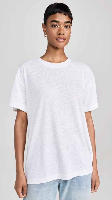 perfectwhitetee Faith Linen Tee | Shopbop