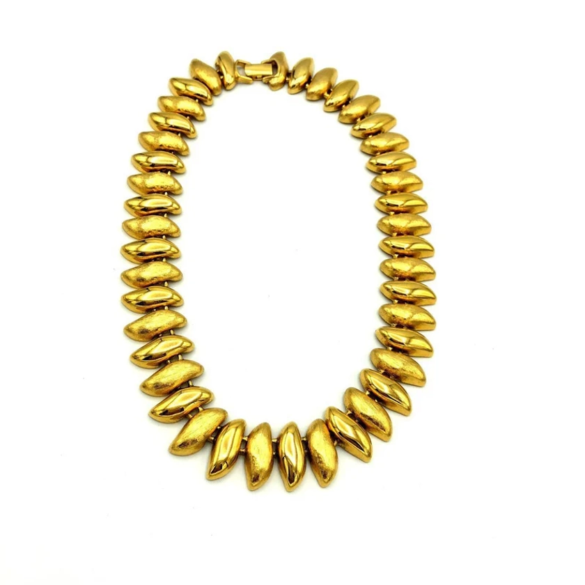 Classic Gold Vintage Napier Chunky Layering Necklace