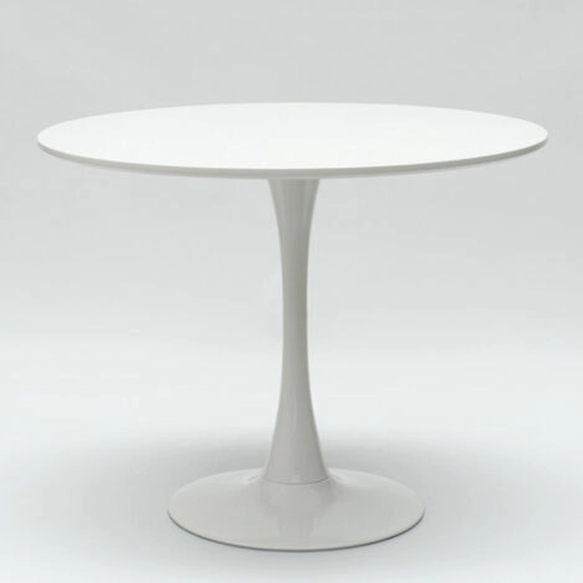 table ronde Goblete noire et blanche pour chaises de bar et salon 80cm Goblet Couleur: Blanc