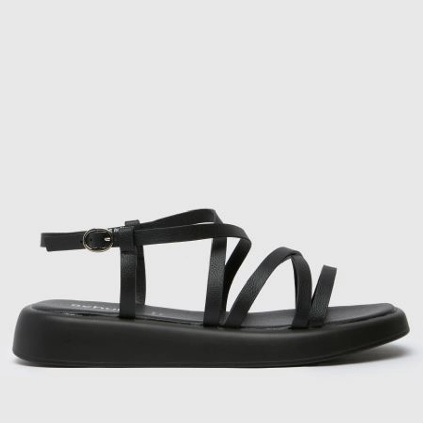 schuhWide Fit tristan strappy sandals in black