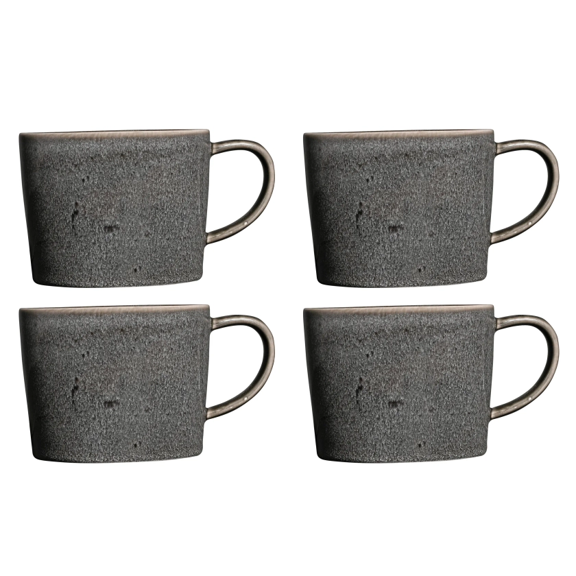 ProCook Stoneware Mug Set of 4 - Black | ProCook