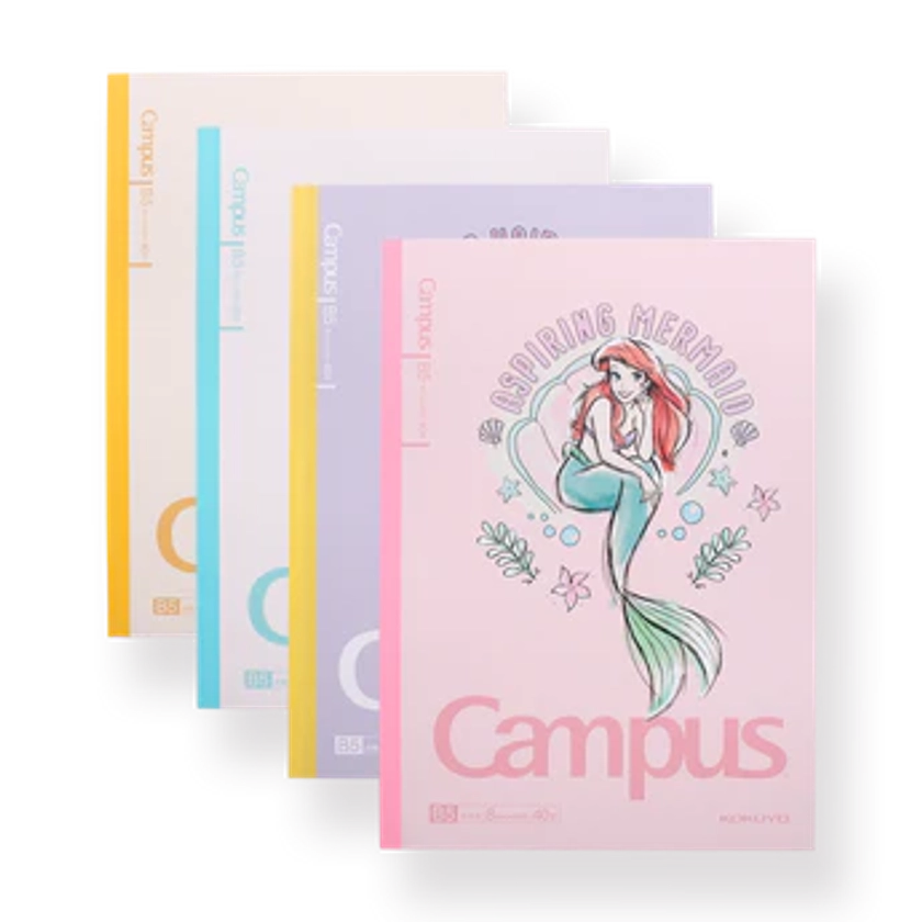 Kokuyo Campus x Disney Princess Notebook - Set of 4 - B5 - 8 mm Ruled