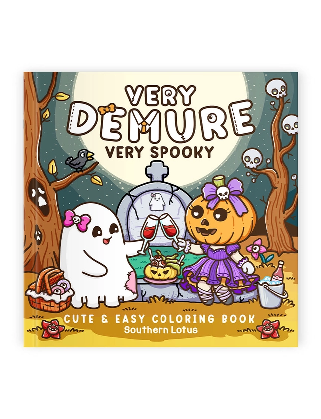 Very demure very spooky cute & easy coloring book