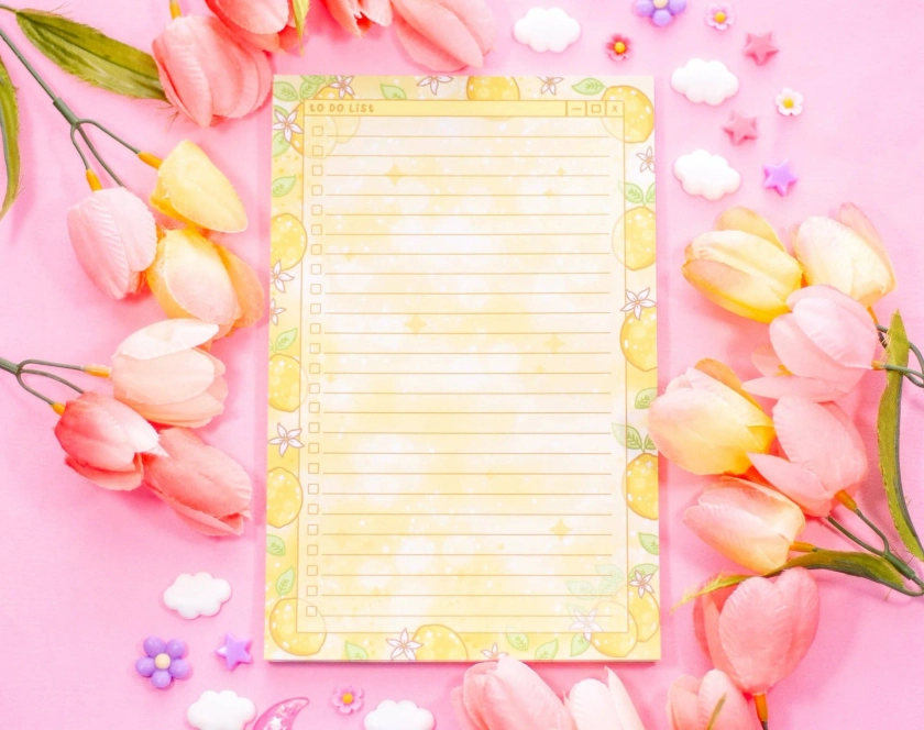 Lemons To Do List Planner Pad By Unicorn Eclipse