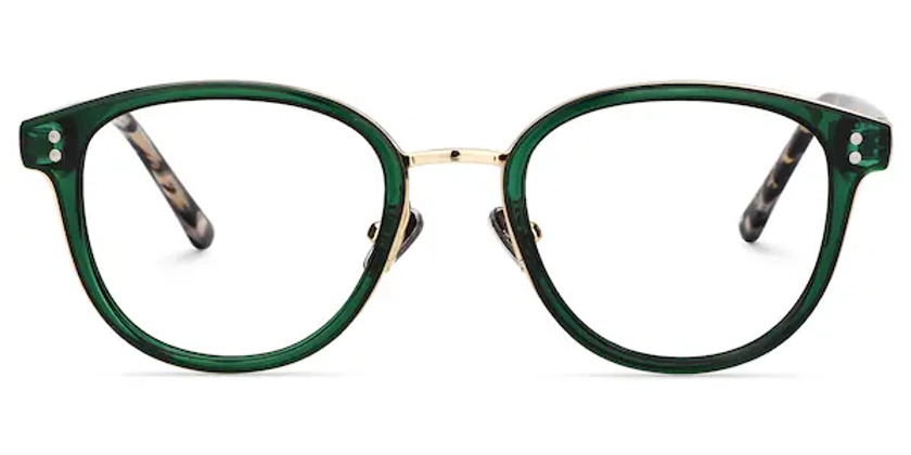 Matthew Round Green Glasses | Zeelool Glasses