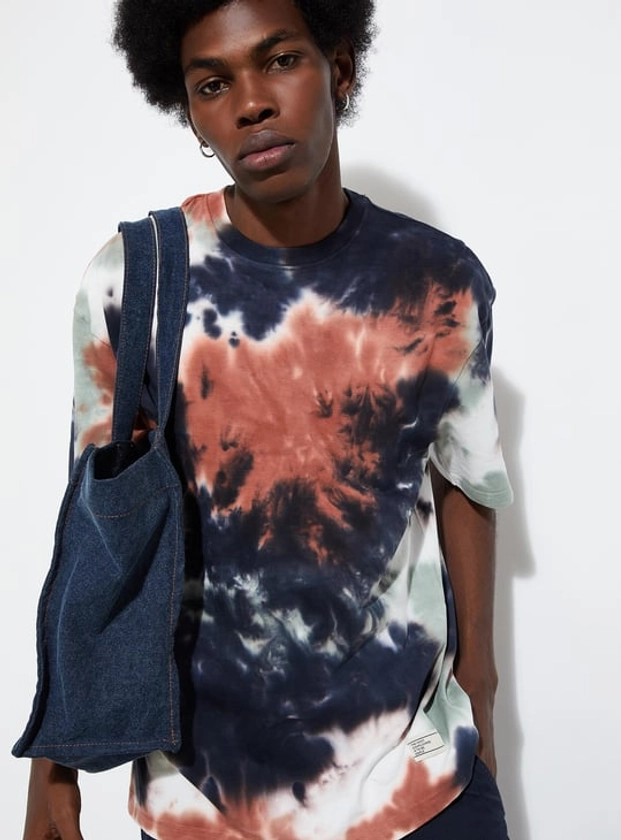 URB_N Men Oversized Tie & Dye T-shirt