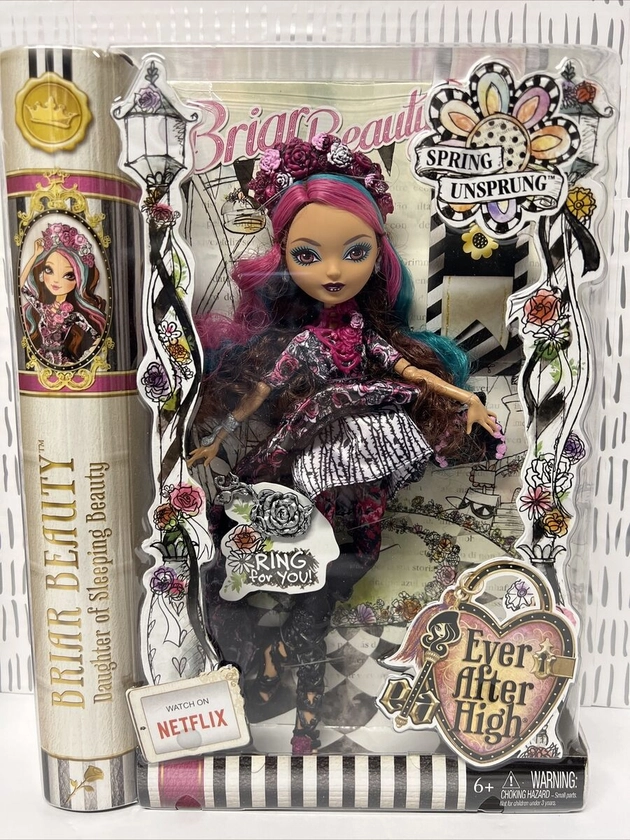 Ever After High Spring & Unsprung Briar Beauty Doll Matel 2014 New