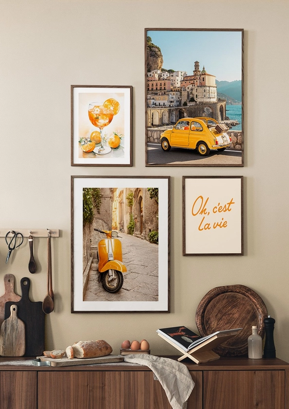 Collection Amalfi Vibes Lot de Posters