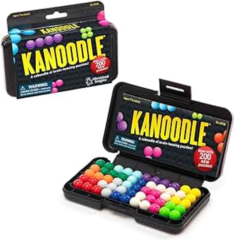 Amazon.com: Educational Insights Kanoodle 3D Brain Teaser Puzzle for Ages 7+ Brain Games for Kids and Adults, Travel Games : Toys & Games