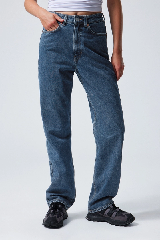 Extra hoge rechte jeans Rowe