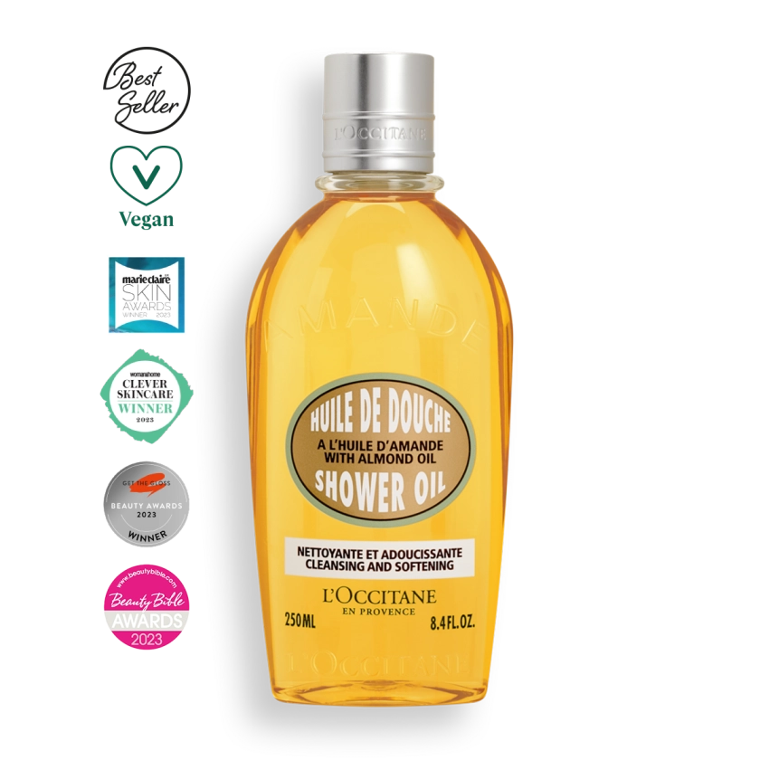 Hydrating Almond Shower Oil 250ml | L'OCCITANE UK