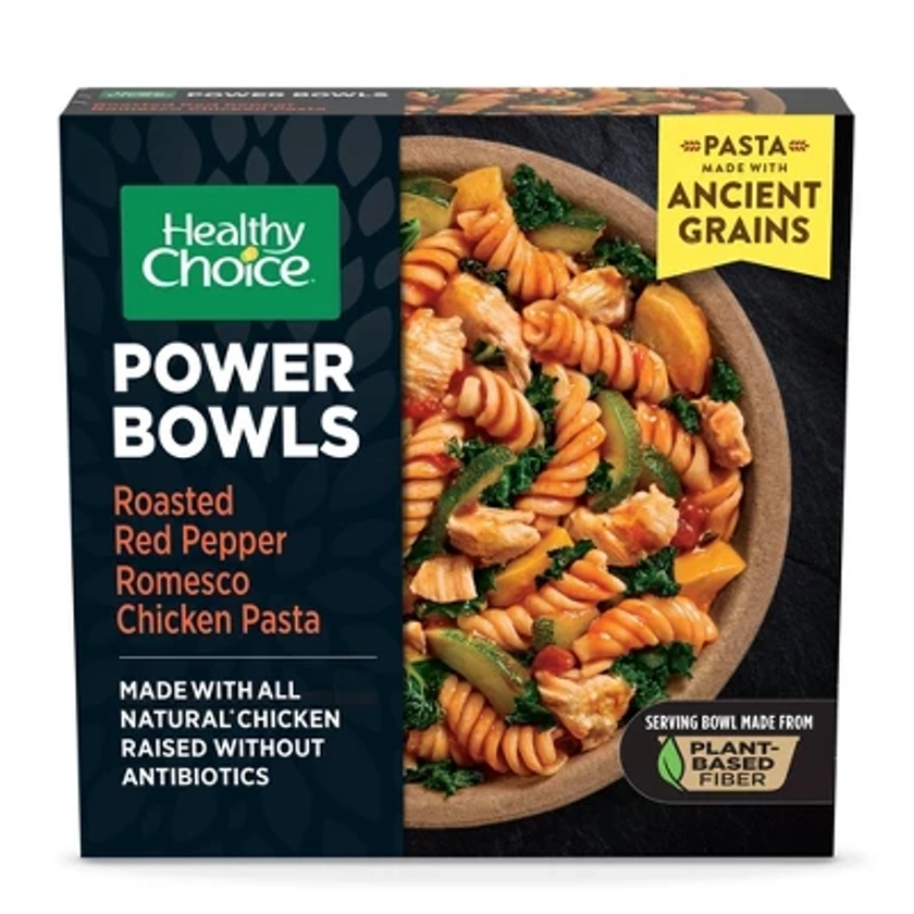 Healthy Choice Frozen Power Bowls Romesco Red Pepper Chicken Pasta - 9oz