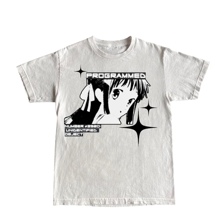 anime y2k tshirt, y2k graphic shirt, anime shirt, streetwear shirt, y2k clothing, graphic shirt, streetwear clothing, urban style shirt