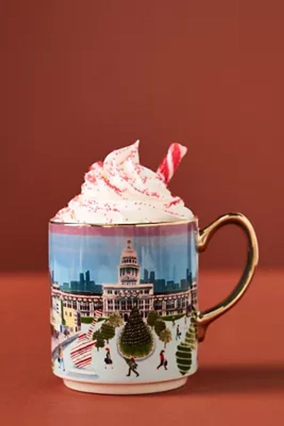 Holiday in the City Stoneware Mug