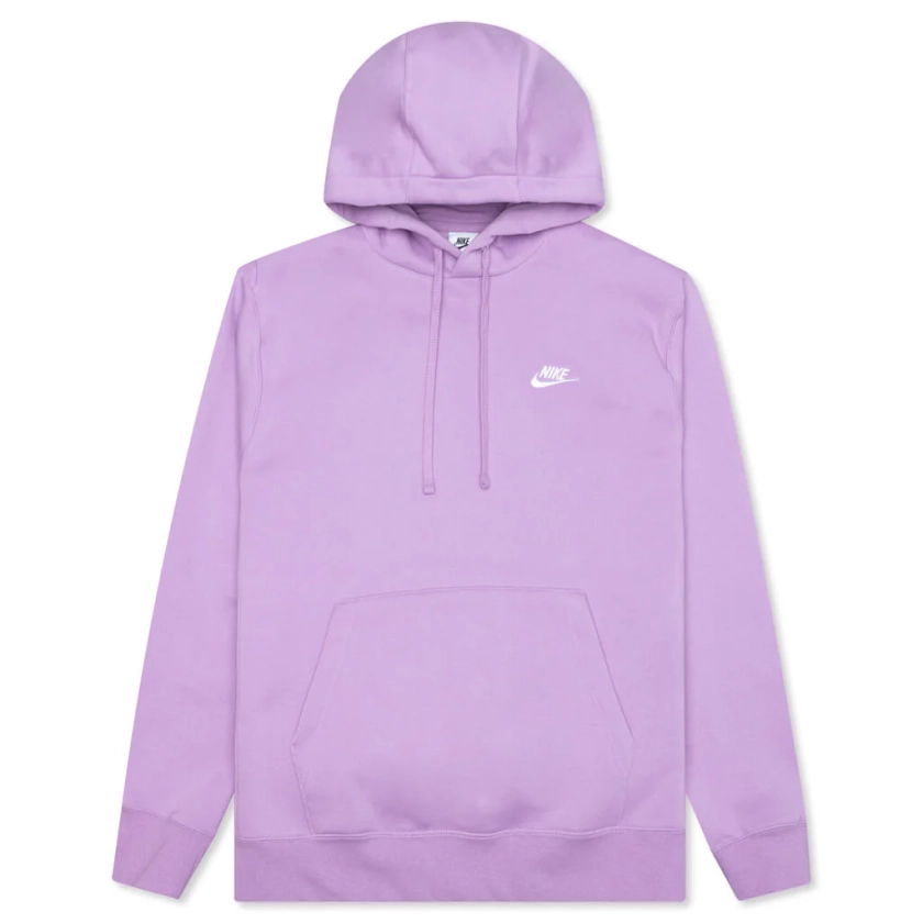 Sportswear Club Fleece Pullover Hoodie - Violet Star/White