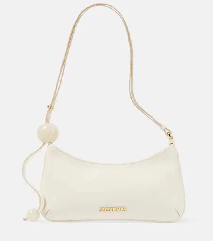 Le Bisou Perle leather shoulder bag in white - Jacquemus | Mytheresa