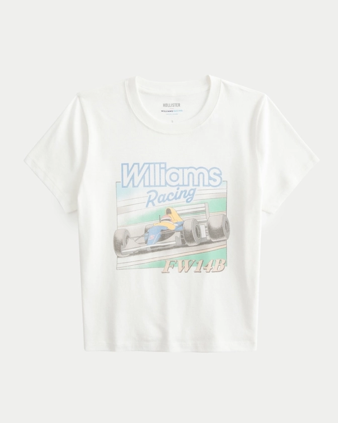 Women's Williams Racing Graphic Baby Tee | Women's Sale | HollisterCo.com