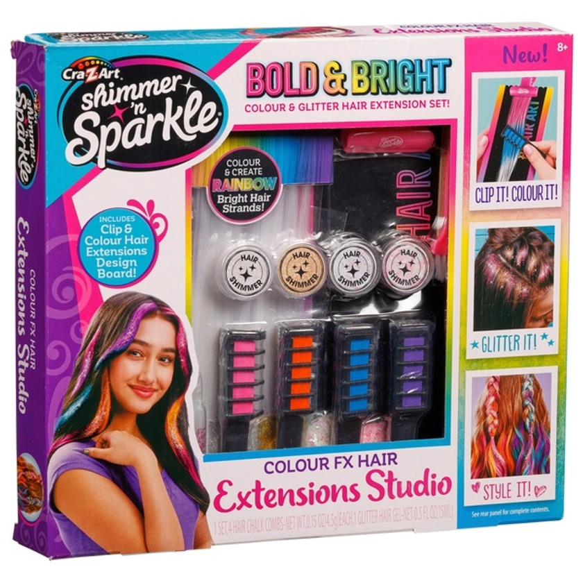 Shimmer 'n Sparkle Colour FX Hair Extensions Studio | Smyths Toys UK