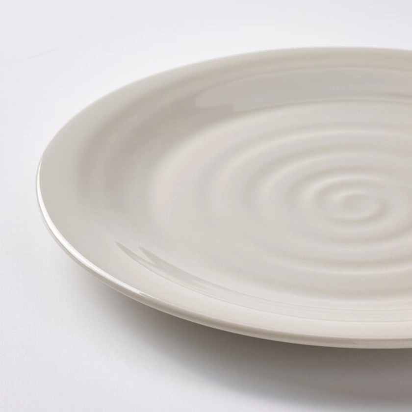 SANDSKÄDDA plate, light grey-beige, 26 cm - IKEA