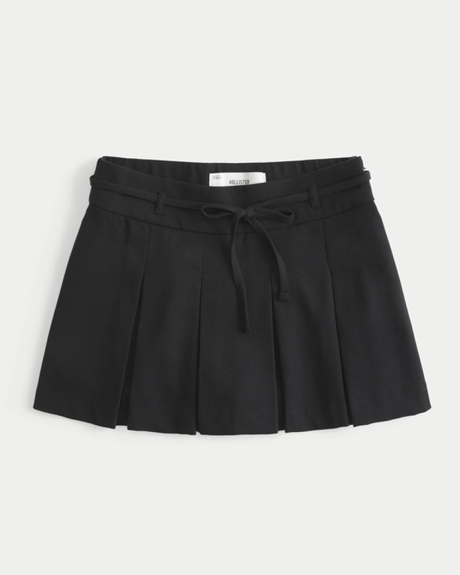 Women's Mid-Rise Pleated Mini Skort | Women's Bottoms | HollisterCo.com