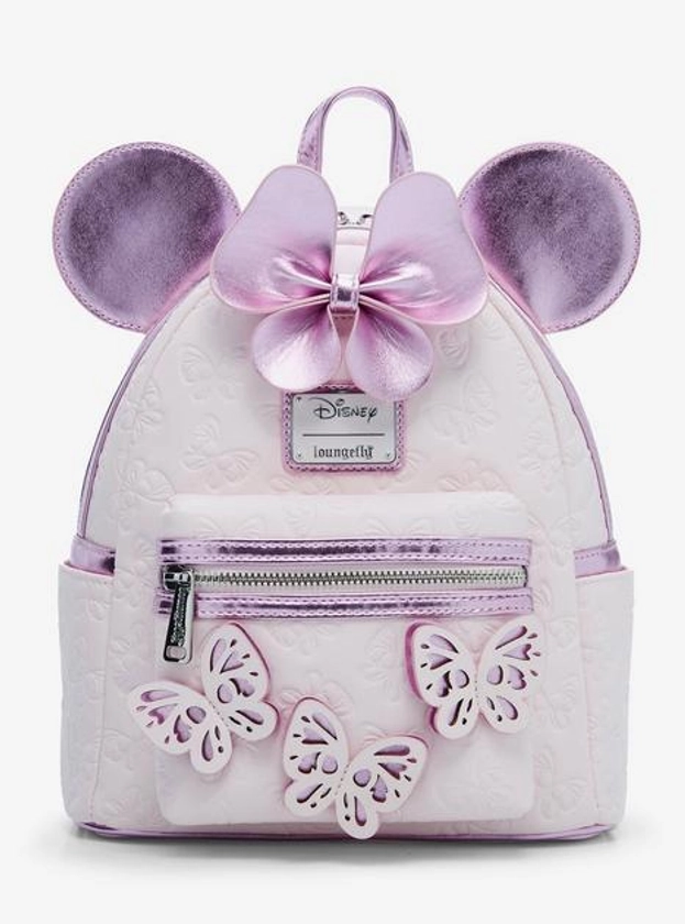 Loungefly Disney Minnie Mouse Pink Butterfly Mini Backpack — BoxLunch Exclusive | BoxLunch