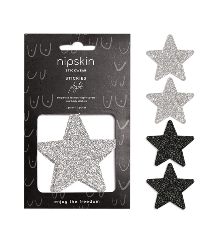 Star-Shaped Stickies Night- X2 Pairs