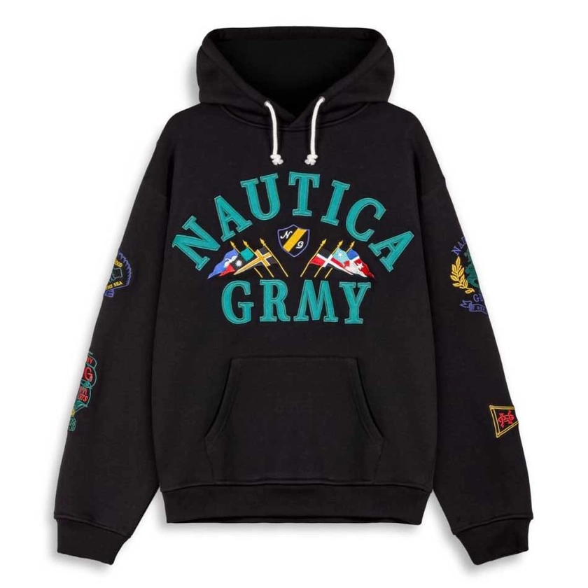 Grimey Mighty Harmonist Nautica Vintage hoodie Black | Dressinn