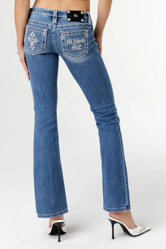 Gothic Pocket Bootcut Jeans