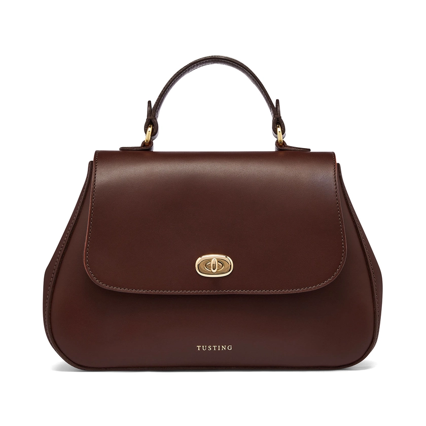 Holly Leather Top Handle Handbag | Made in England by Tusting