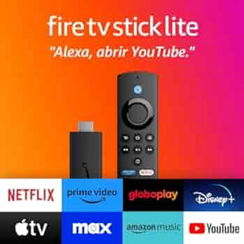Fire TV Stick Lite | Streaming em Full HD com Alexa | Com Controle Remoto Lite por Voz com Alexa (sem controles de TV) : Amazon.com.br: Eletrônicos