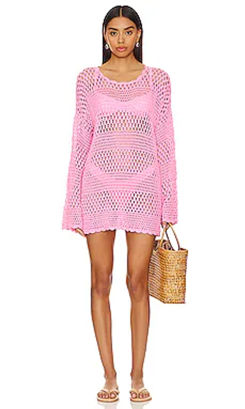 Show Me Your Mumu Paula Pullover Coverup in Bubblegum Pink from Revolve.com
