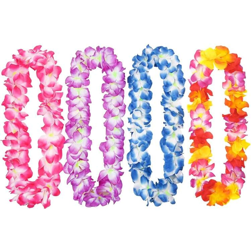 1pc Hawaiian Lei Garland Party Decoration Birthday Wedding Graduation Accessory, Ideal For Clothing, Necklace, Room & Graduation Decoration